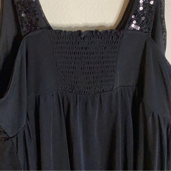 Apt. 9 Black Sequin Embellished Mini Cocktail Dress Size Large - Picture 5 of 8